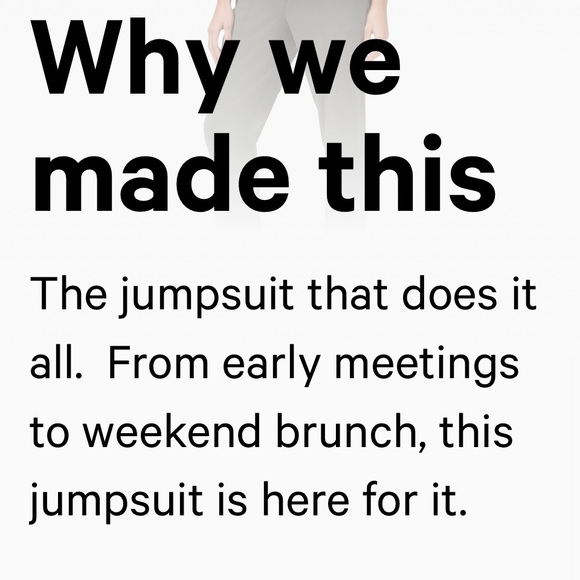 🍋 NWT Lululemon Perfectly Poised Jumpsuit
Black 8 - Picture 5 of 15